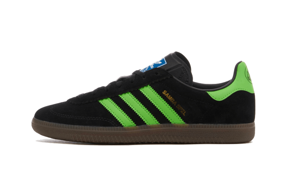 Adidas Samba Deco SPZL Black Lucid Lime, Core Black/Lucid Lime/Gum (IF5738)