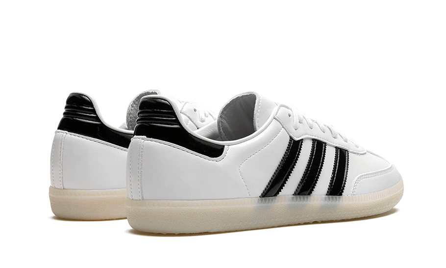 Adidas Samba Jason Dill White Black Patent, Cloud White/Core Black/Gold Metallic (IE5158)