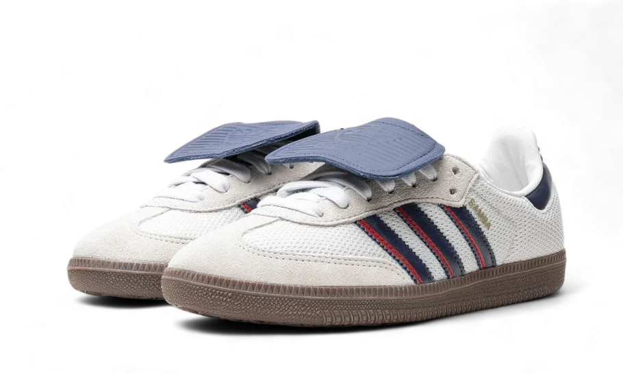 Adidas Samba LT Crystal White Dark Blue, Crystal White/Dark Blue/Gum (IE9169)