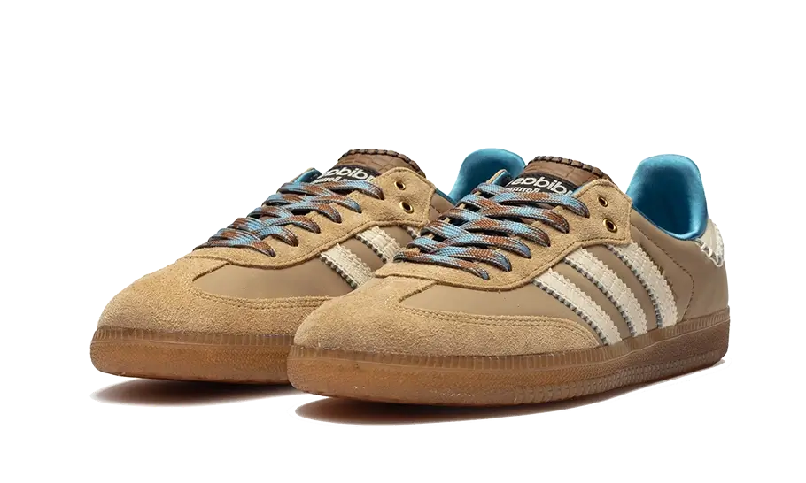 Adidas Samba Nylon Wales Bonner Desert White, Desert White/Wonder White/Ash Blue (IH3261)