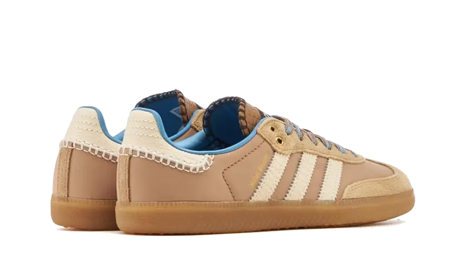 Adidas Samba Nylon Wales Bonner Desert White, Desert White/Wonder White/Ash Blue (IH3261)