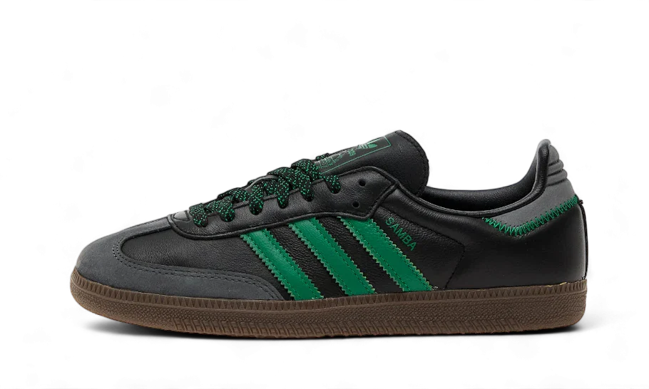 Adidas Samba OG Black Green, Core Black/Green/Grey Six (IE6520)