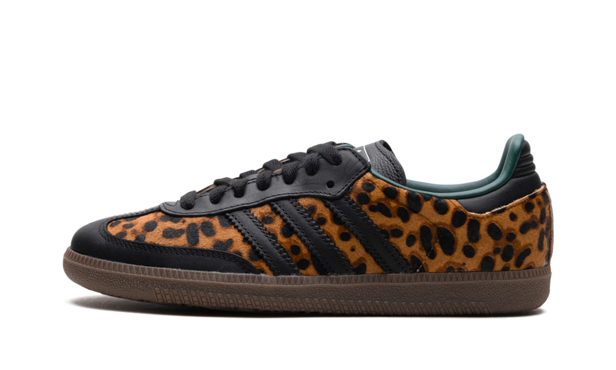 Terminator Dunks Adidas Samba OG Black Green Leopard (JI2735) - Sneak