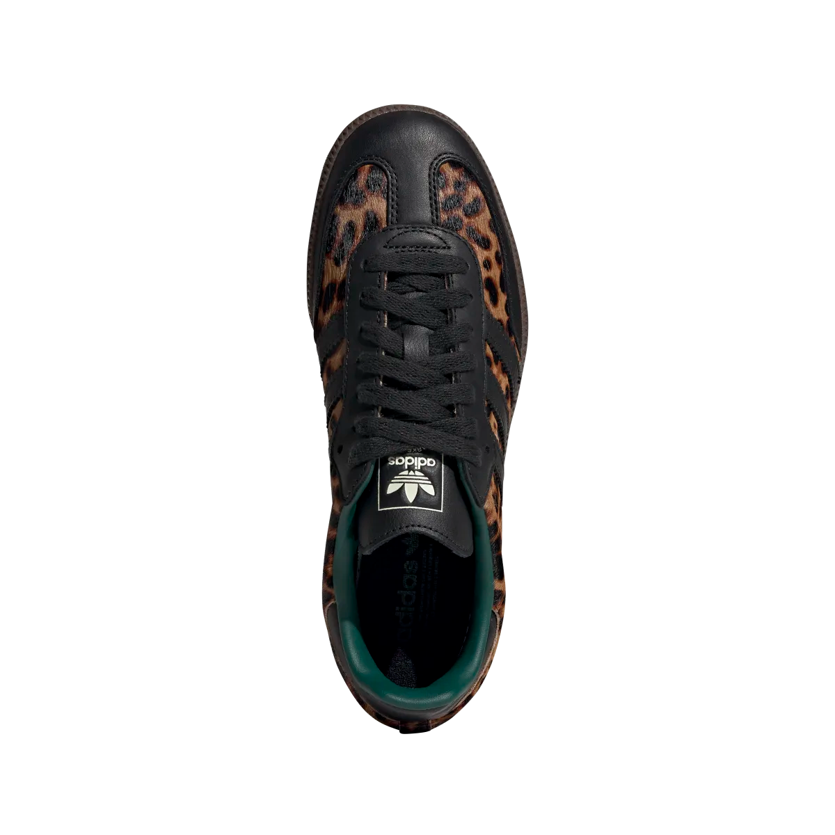 Adidas Samba OG Black Green Leopard, Core Black/Collegiate Green/Cream White (JI2735)