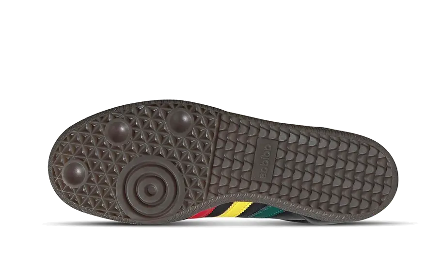 Adidas Samba OG Black Rasta, Core Black/Yellow/Collegiate Green (IH3119)