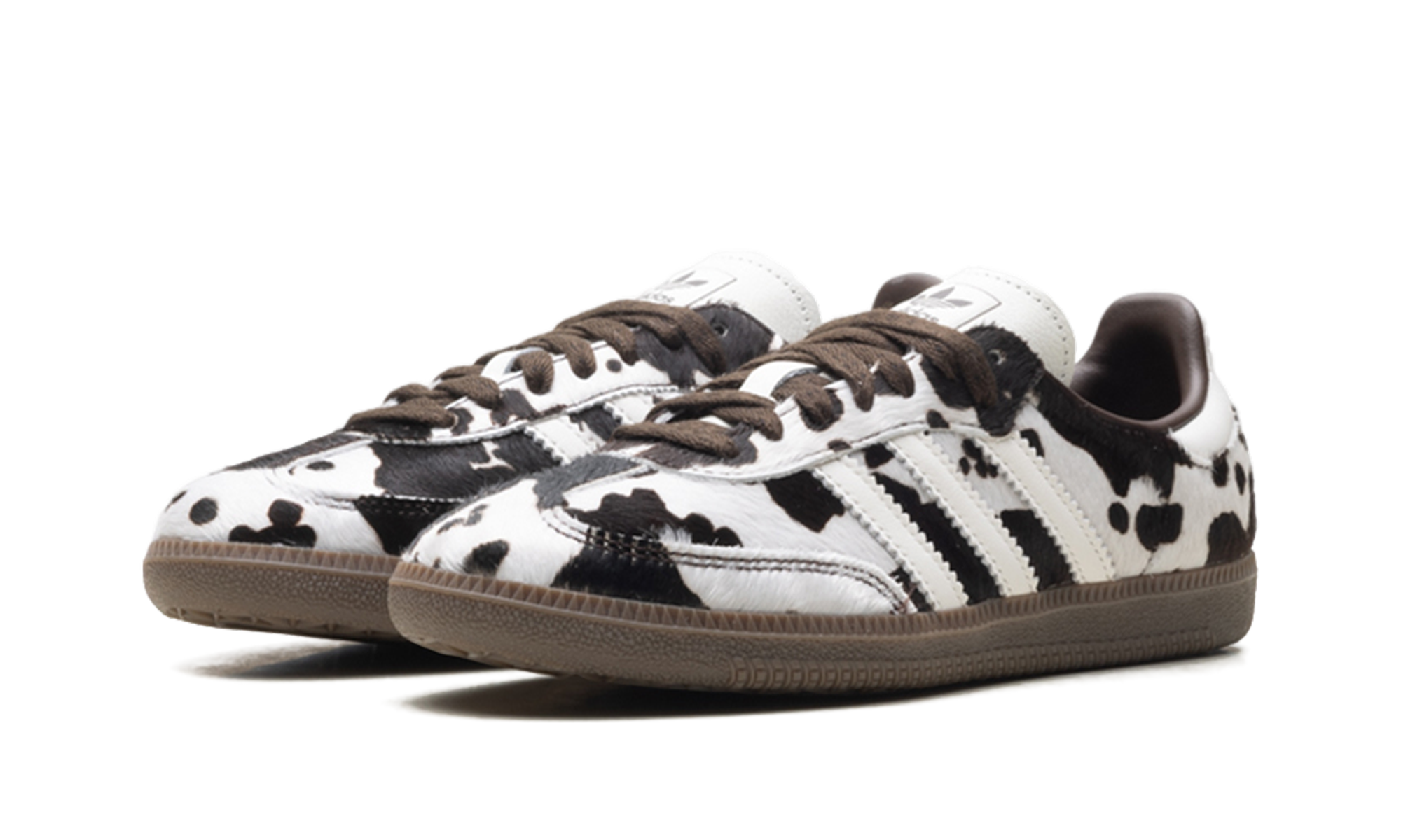 Adidas Samba OG Cow Print Dark Brown White