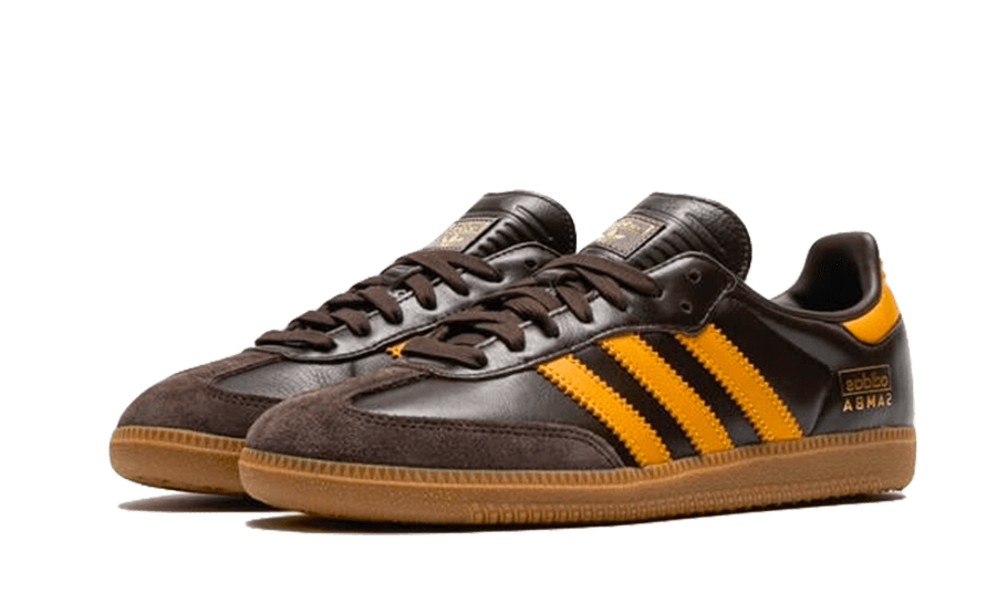 Adidas Samba OG Dark Brown Preloved Yellow, Dark Brown/Preloved Yellow/Gum (IG6174)