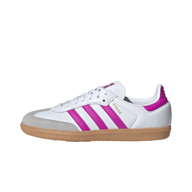 Adidas Samba OG Footwear White Purple (Kids), Footwear White/Purple/Gum (IH2873)