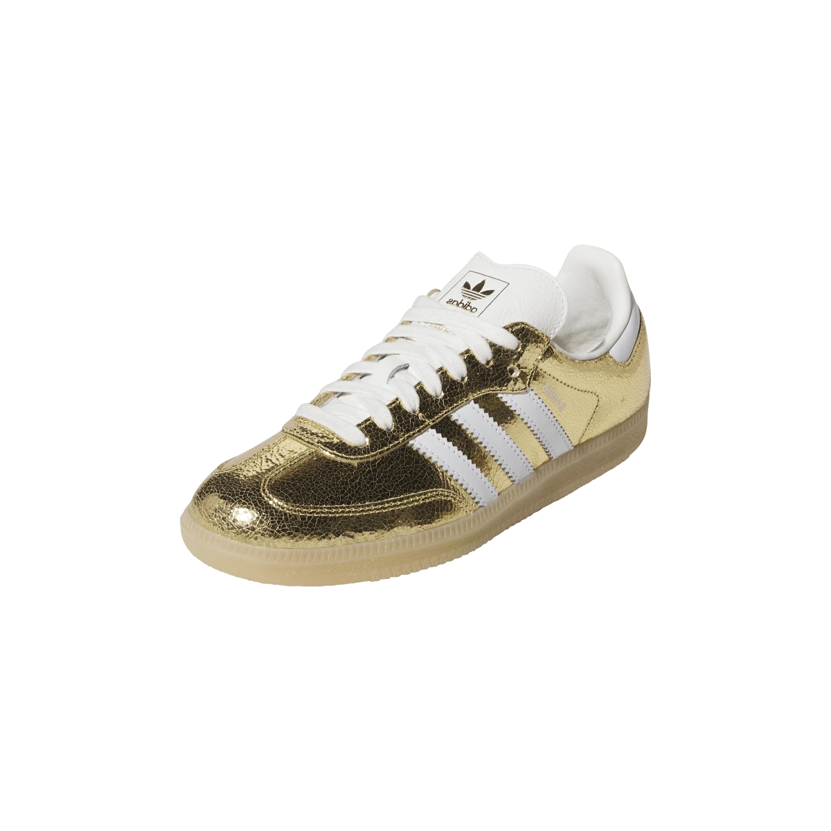 Adidas Samba OG Gold Metallic Cracked Leather