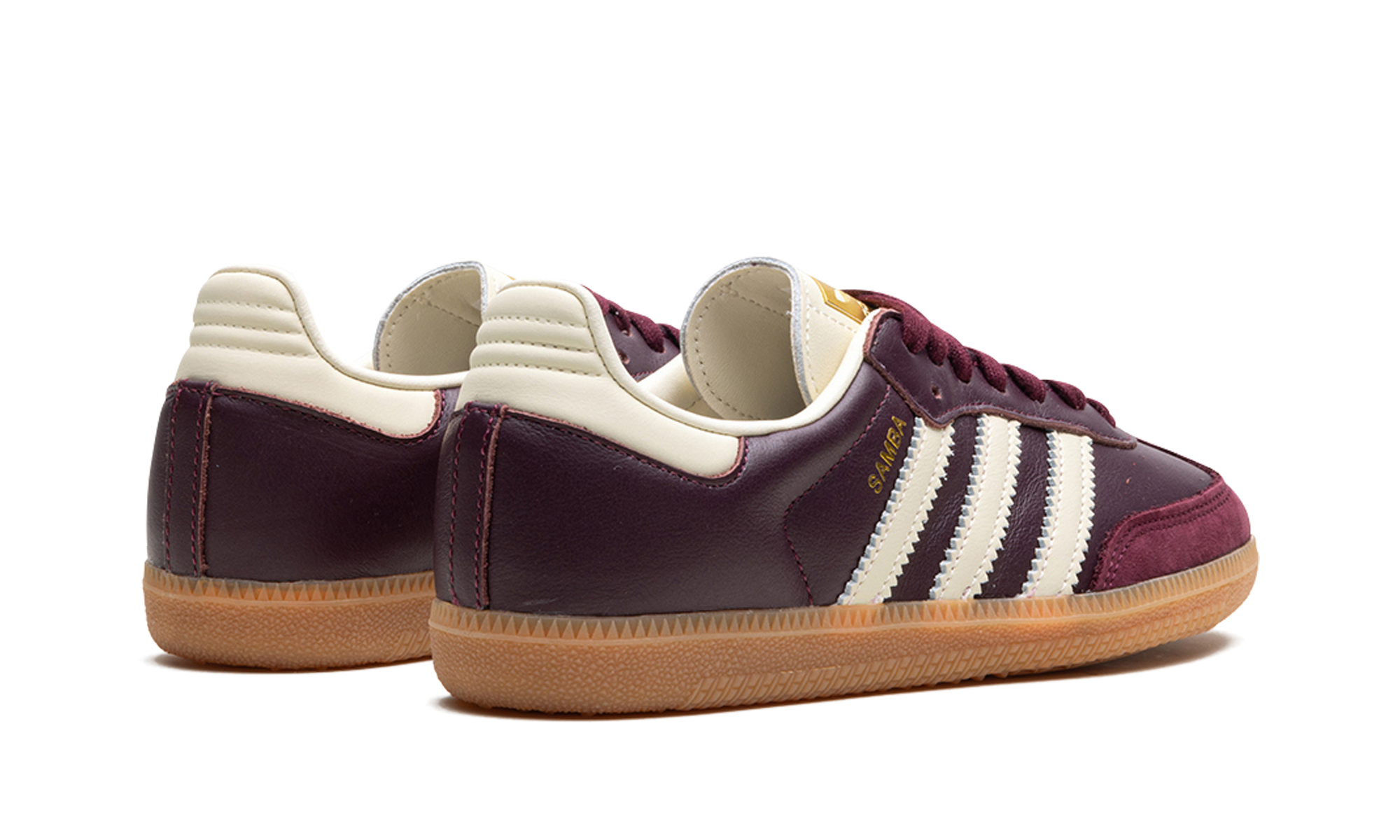 Adidas Samba OG Maroon Gold Metallic
