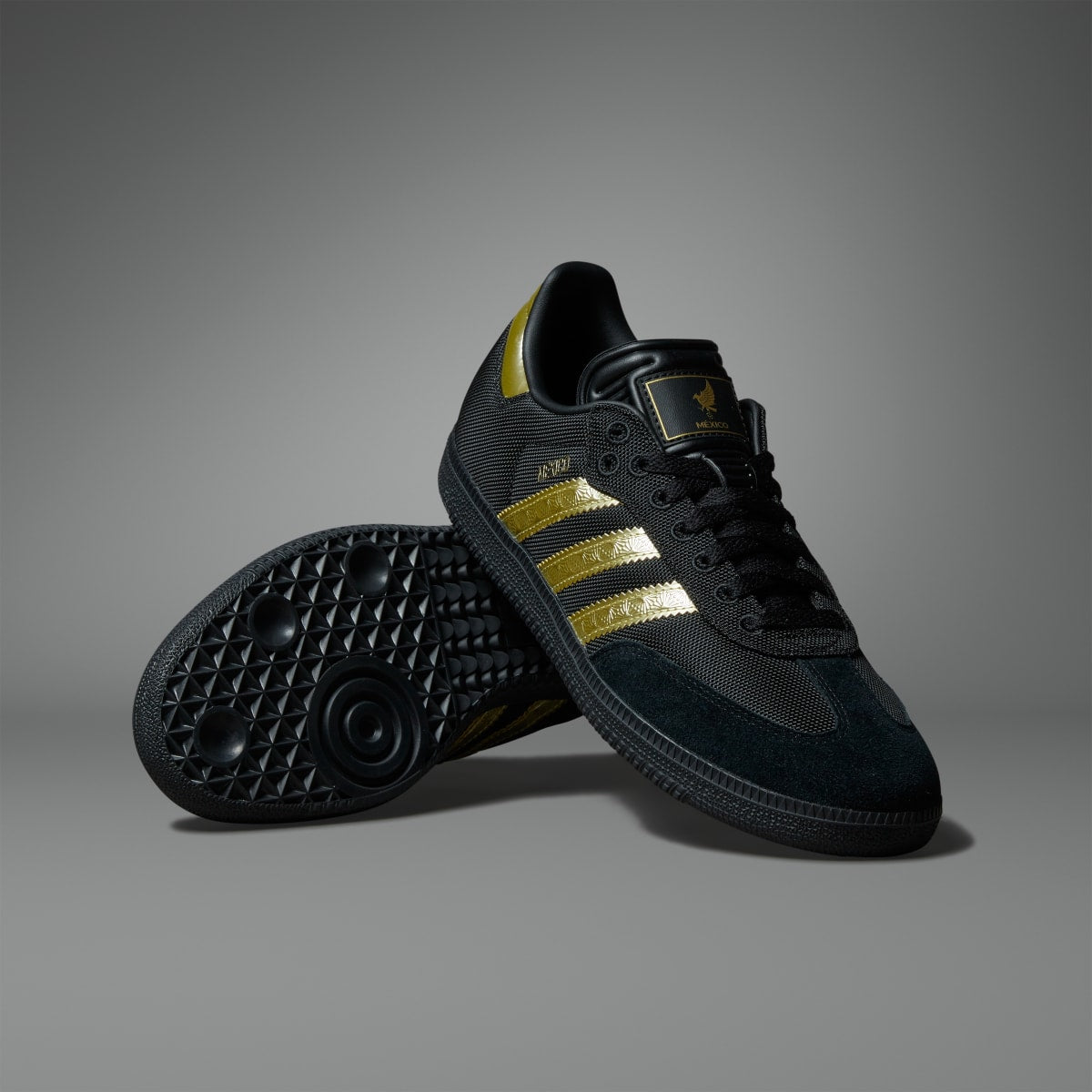 Adidas Samba OG Mexico Black Gold Metallic