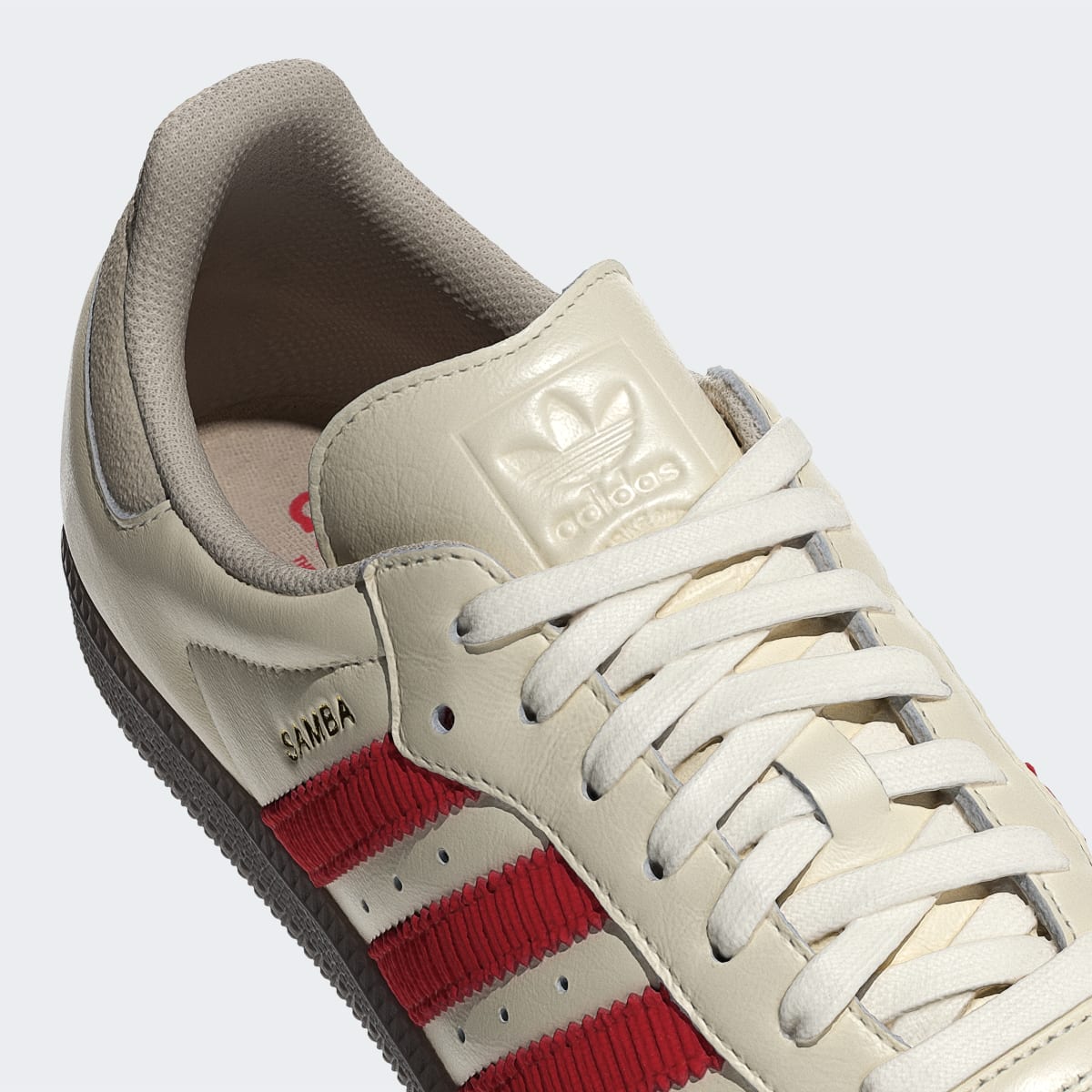 Adidas Samba OG Off White Better Scarlet