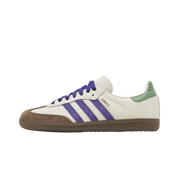 Adidas Samba OG Off White Core Purple Green Brown, Off White/Core Purple/Prologue Green (ID8349)