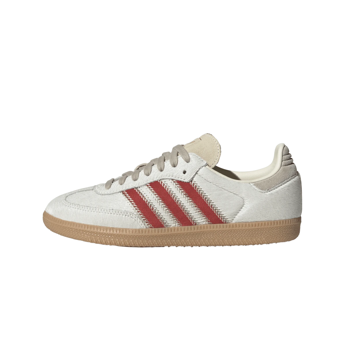 Adidas Samba OG Pony Hair Wonder Beige Better Scarlet