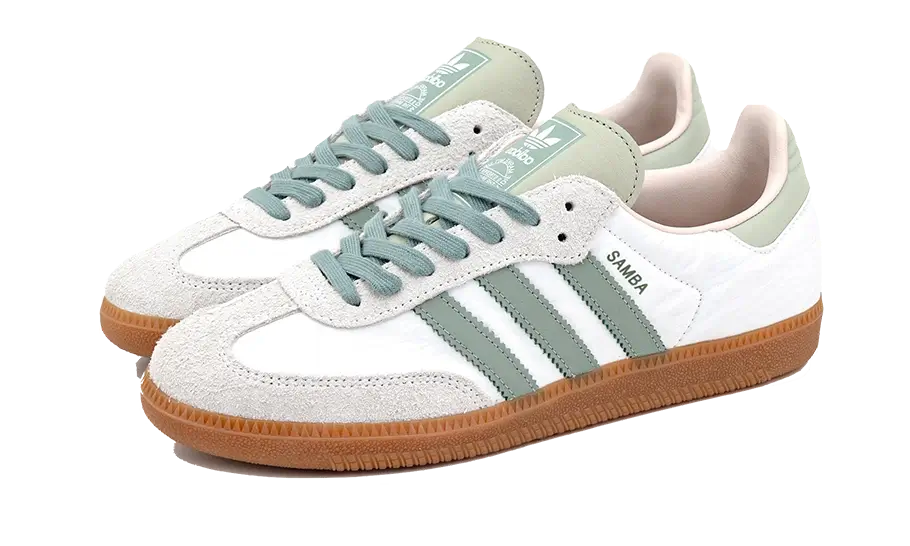 Adidas Samba OG Silver Green Putty Mauve, Cloud White/Silver Green/Putty Mauve (ID0492)