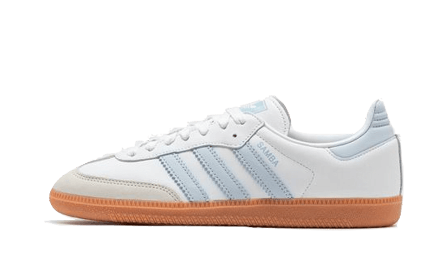 Adidas Samba OG White Halo Blue Gum, Cloud White/Halo Blue/Off White (IE0877)