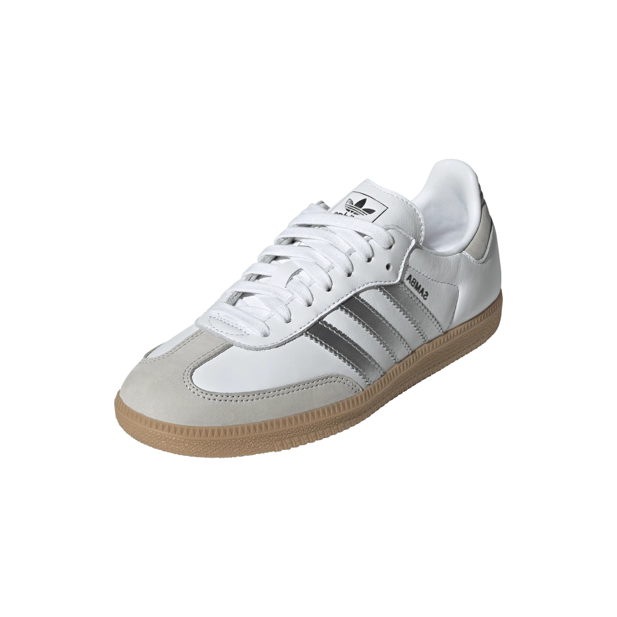 Adidas Samba OG White Silver Metallic Grey, Footwear White/Silver Metallic/Grey One (JI2725)