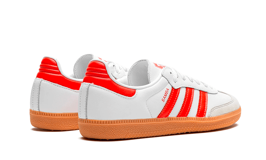 Adidas Samba OG White Solar Red Gum, Cloud White/Solar Red/Off White (IF6513)