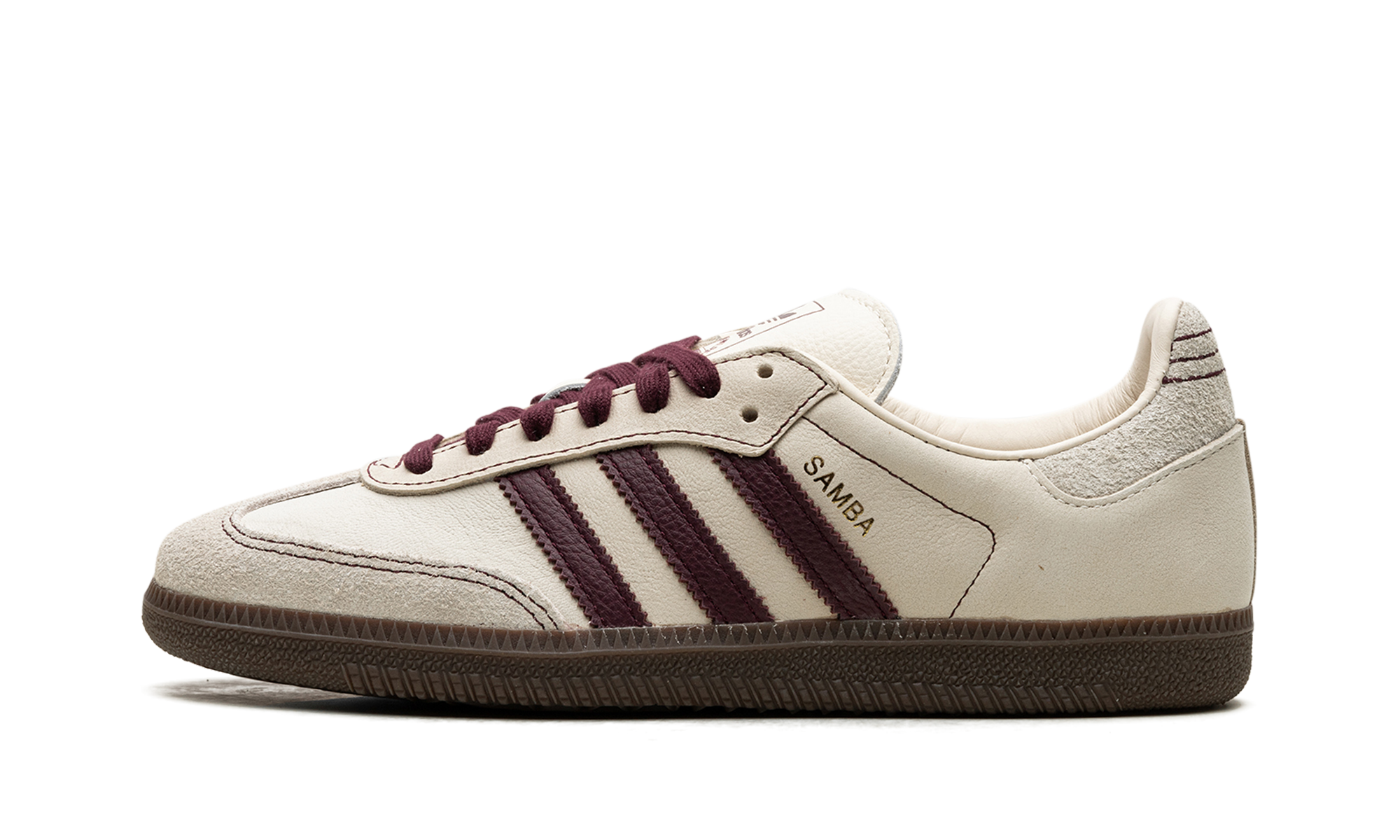 Adidas Samba OG Wonder White Maroon