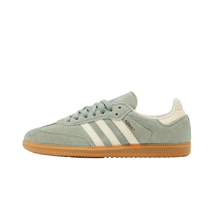 Adidas Samba Silver Green Wonder White, Silver Green/Wonder White/Gold Metallic (JP5859)