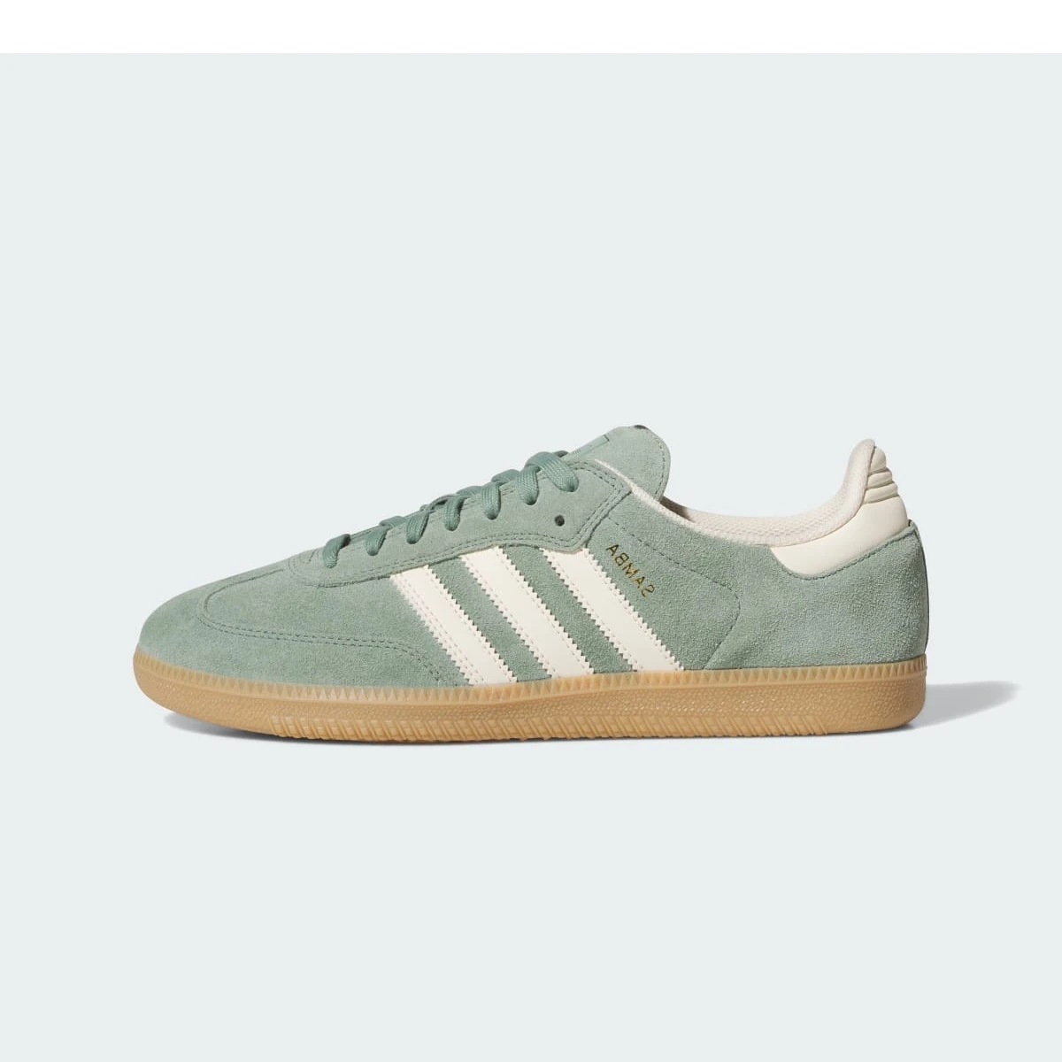 Adidas Samba Silver Green Wonder White, Silver Green/Wonder White/Gold Metallic (JP5859)