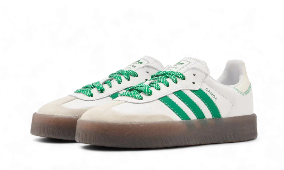 Adidas Sambae Cloud White Green, Cloud White / Green / Off White (IE9105)