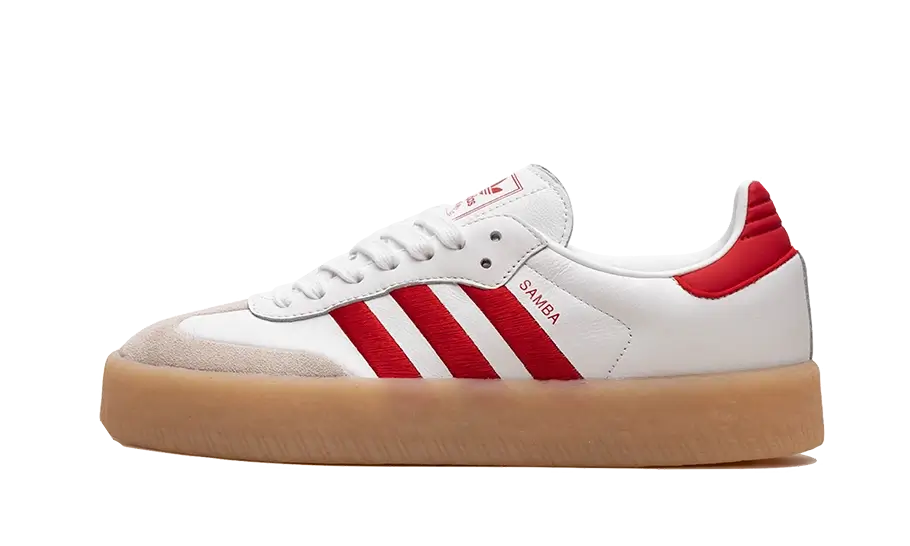 Adidas Sambae White Better Scarlet Gum, Cloud White/Better Scarlet/Cloud White (ID0438)