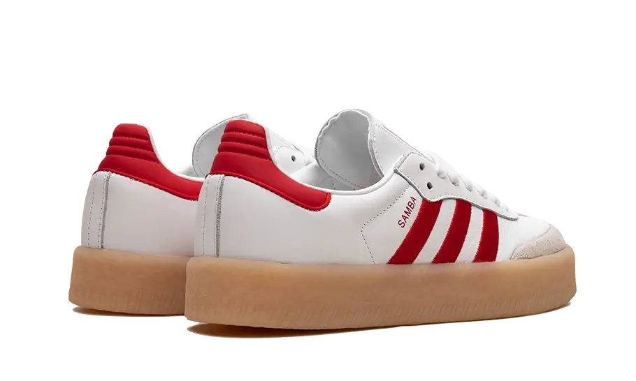 Adidas Sambae White Better Scarlet Gum, Cloud White/Better Scarlet/Cloud White (ID0438)