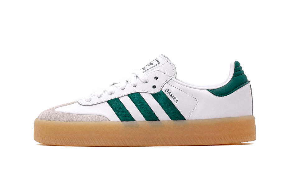 Adidas Sambae White Collegiate Green Gum, Cloud White/Collegiate Green/Cloud White (ID0440)