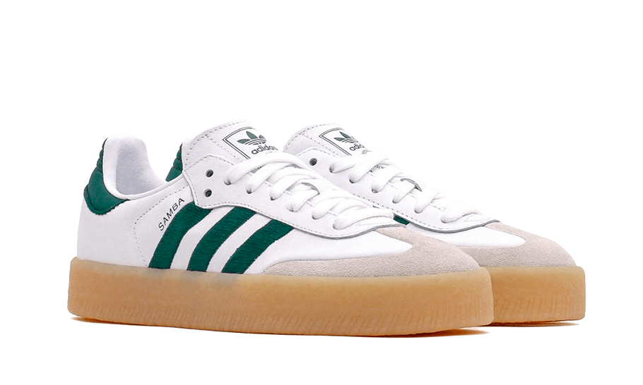 Adidas Sambae White Collegiate Green Gum, Cloud White/Collegiate Green/Cloud White (ID0440)