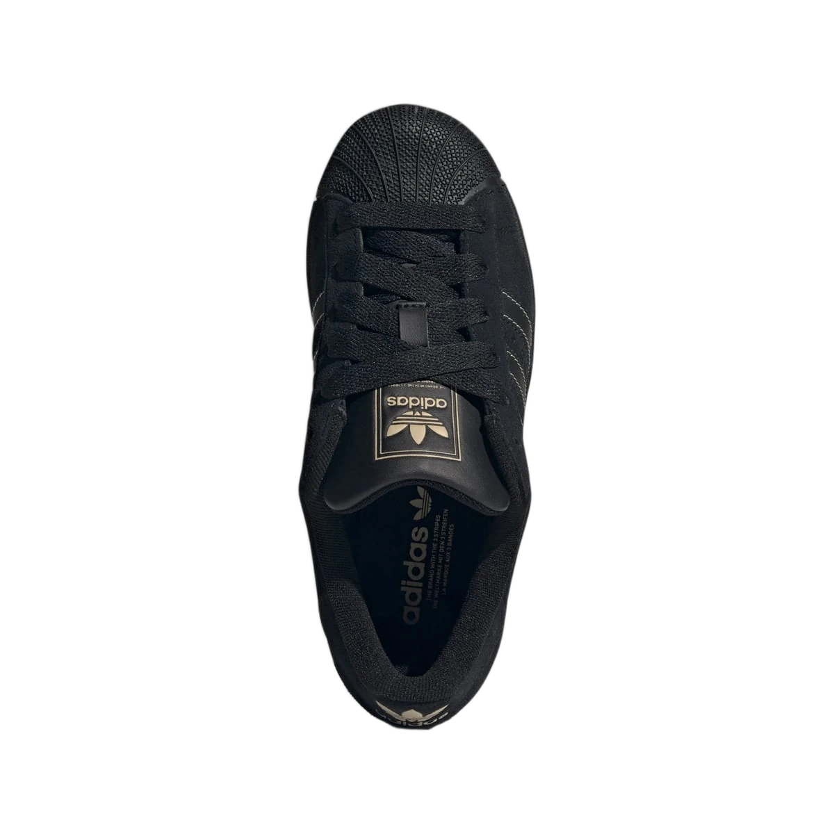 Adidas Superstar Black Gold Metallic