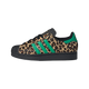 Adidas Superstar Black Green Leopard