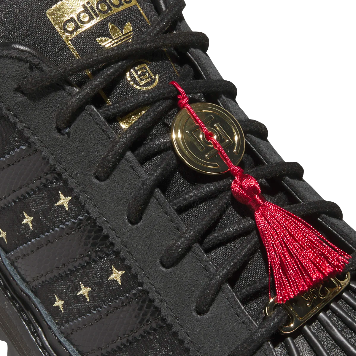 Adidas Superstar CLOT By Edison Chen Chinese New Year, Core Black/Carbon/Gold Metallic (JR5114)