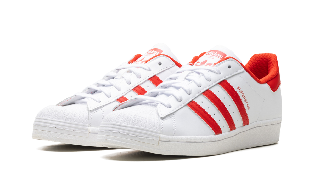Adidas Superstar Cloud White Vivid Red