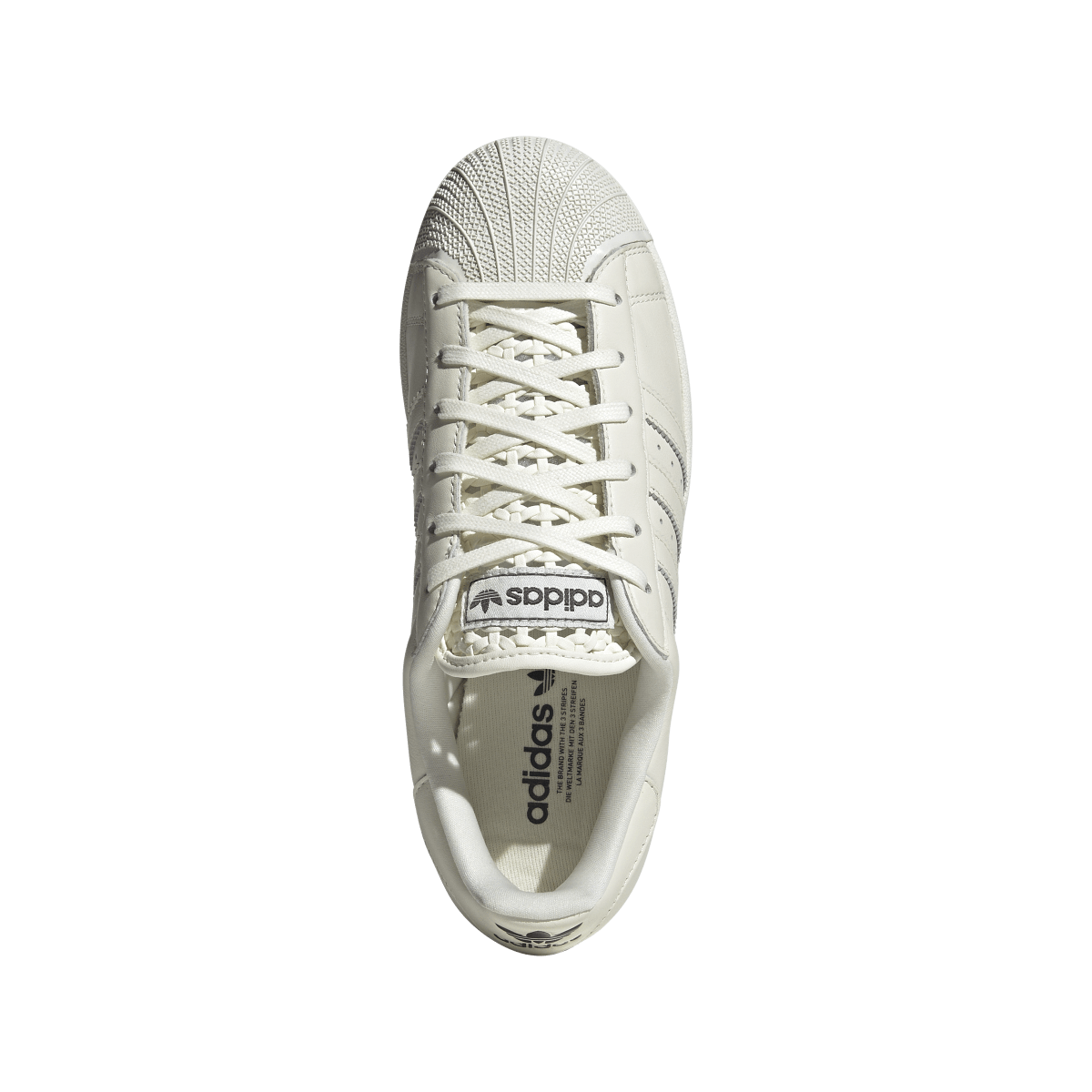 Adidas Superstar II Basketweave Tongue Off White