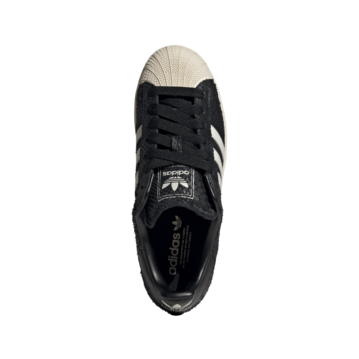 Adidas Superstar II Black Croc Cream White