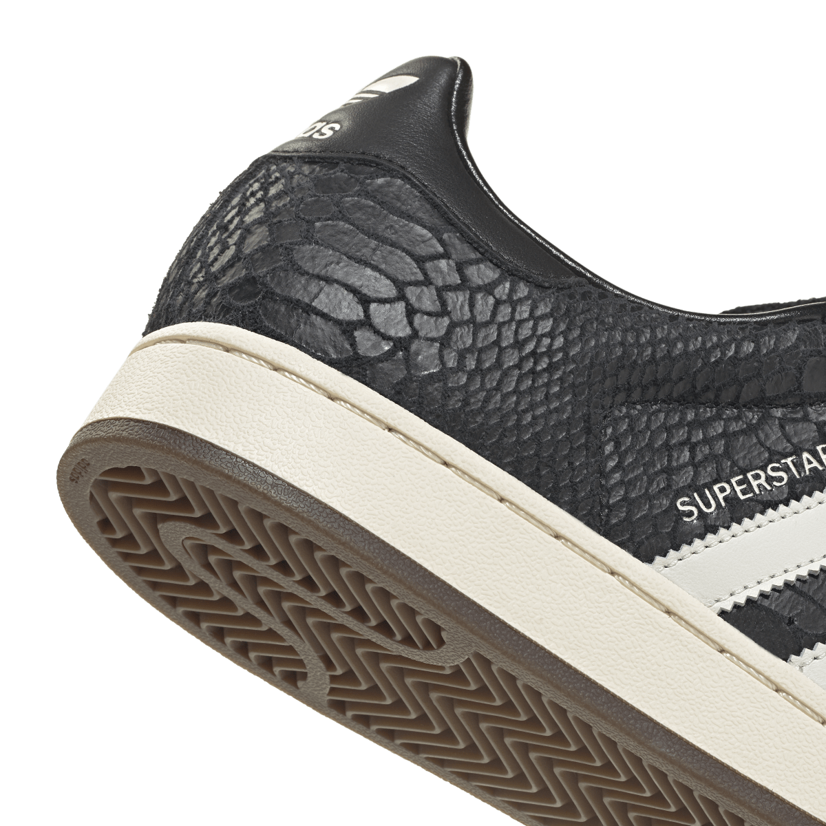 Adidas Superstar II Black Croc Cream White