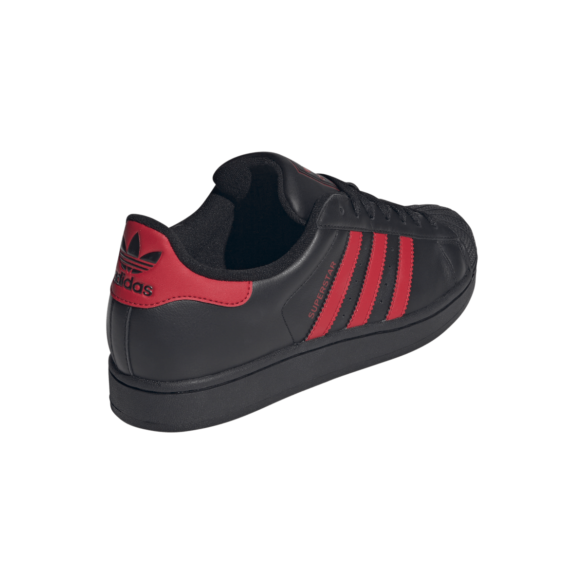 Adidas Superstar II Black Scarlet