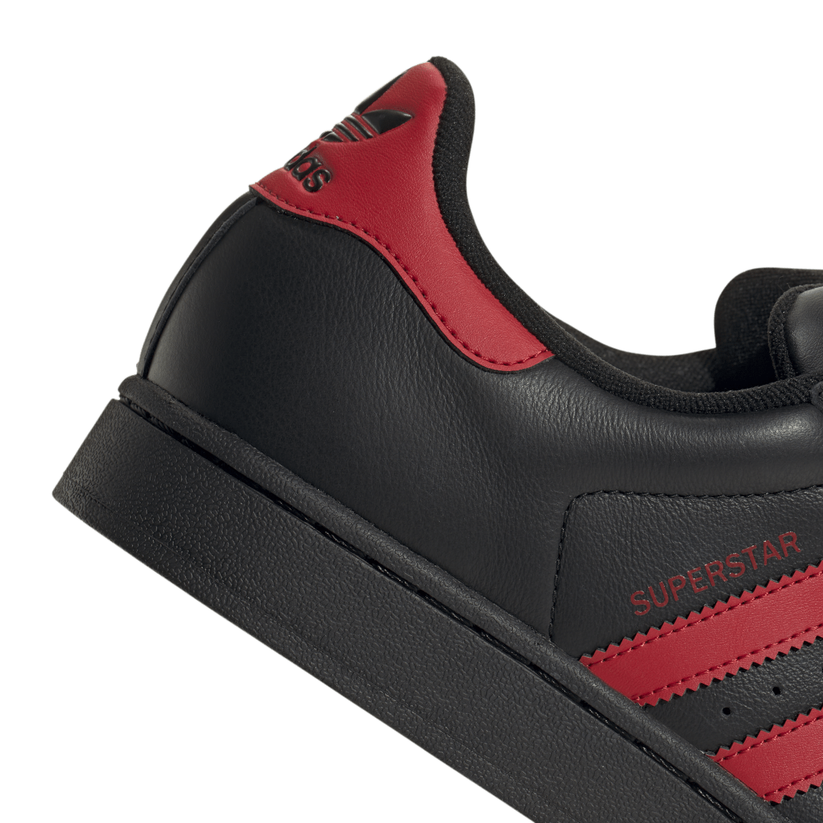 Adidas Superstar II Black Scarlet