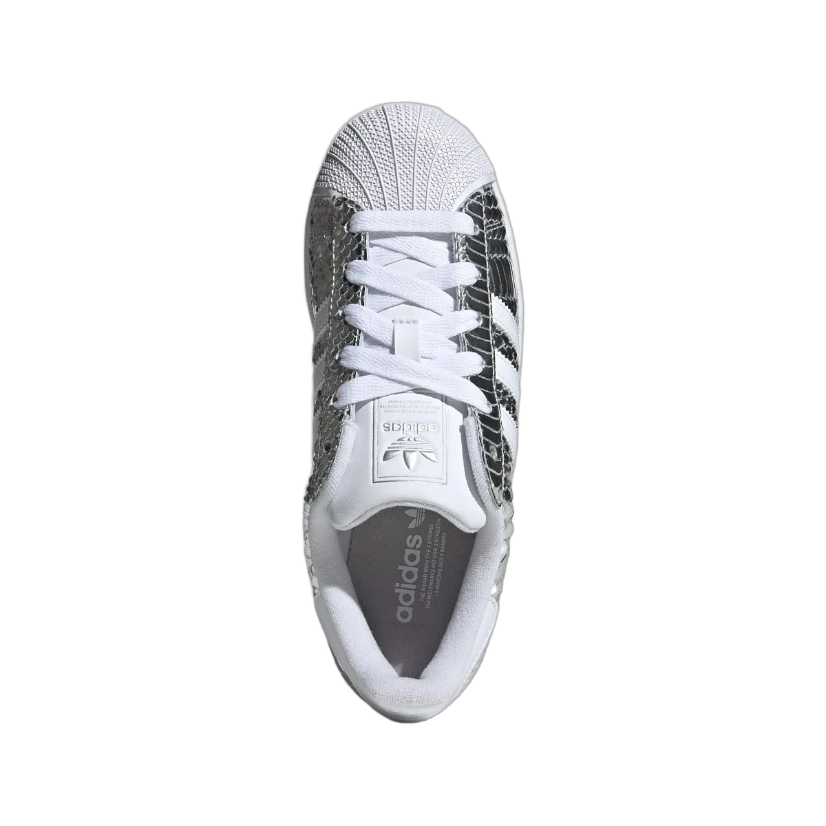 Adidas Superstar II Patent Snakeskin Silver Metallic