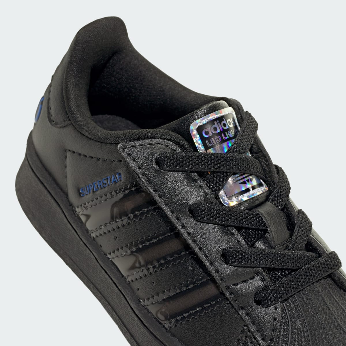Adidas Superstar LED Lights Comfort Closure Core Black Preloved Violet (TD)