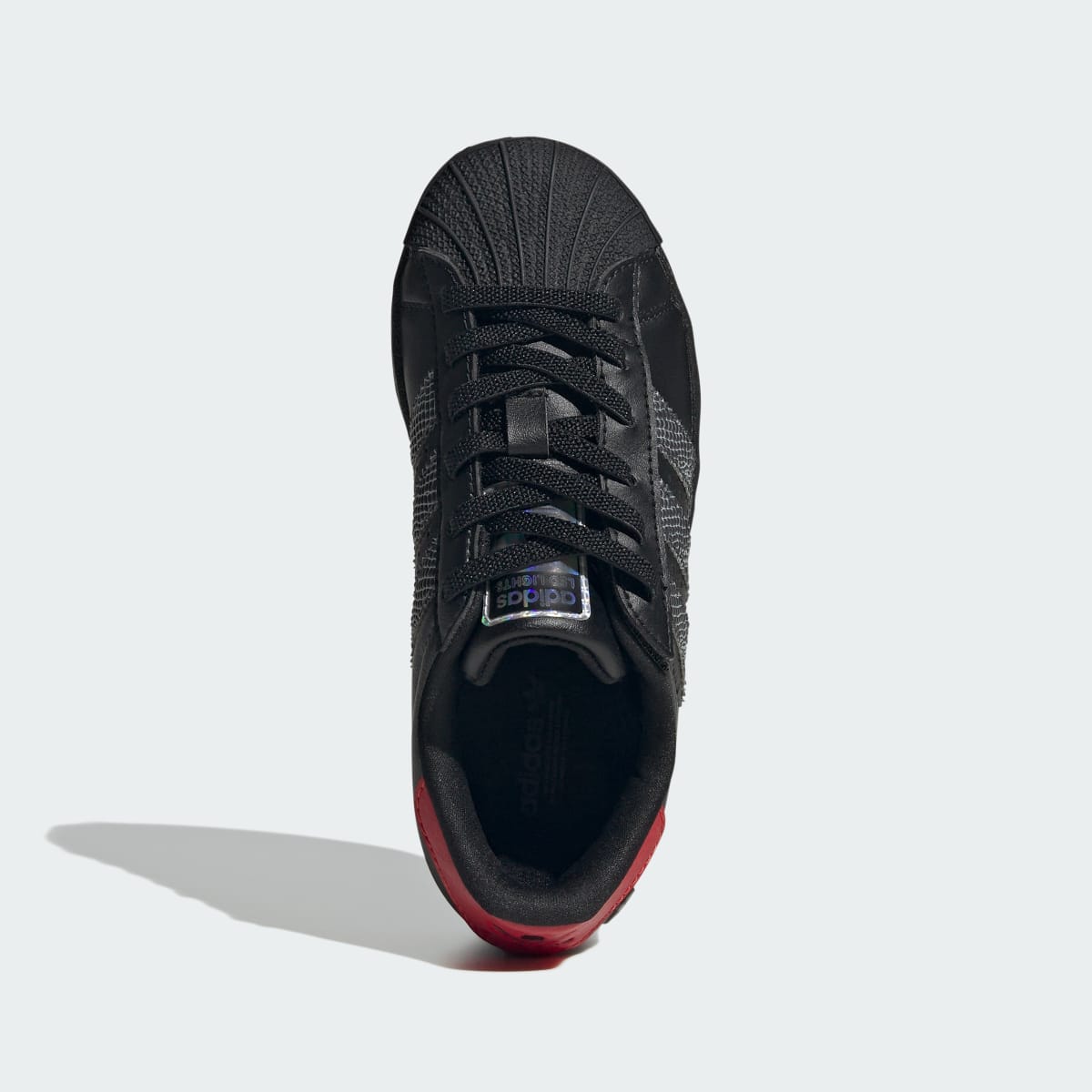 Adidas Superstar LED Lights Comfort Closure Core Black Red (PS)