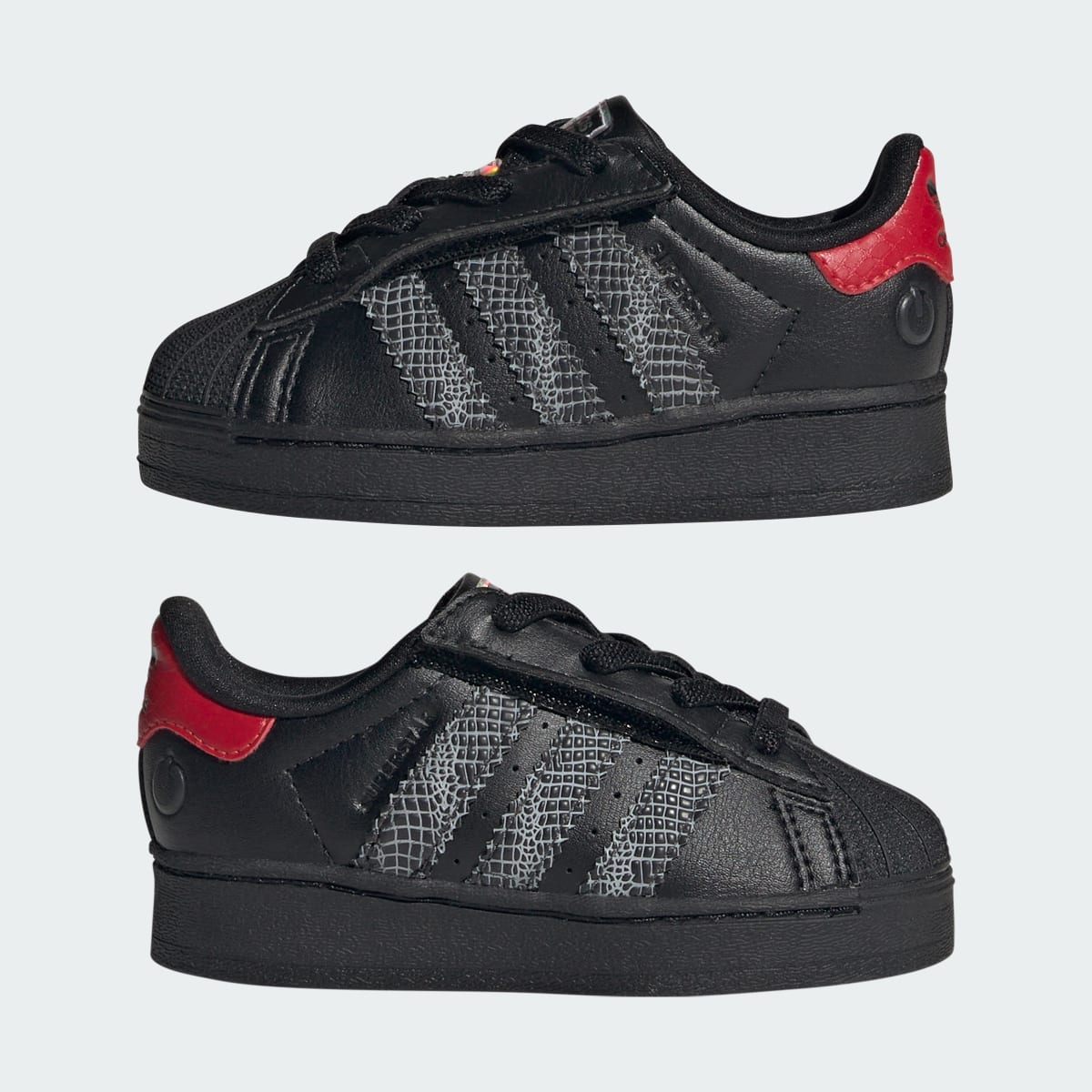 Adidas Superstar LED Lights Comfort Closure Core Black Red (TD)