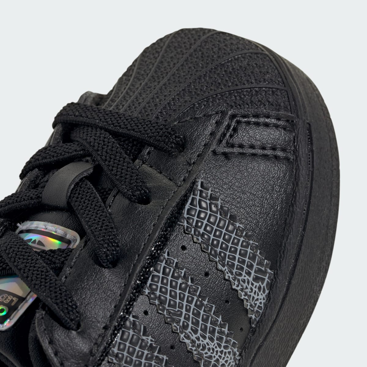 Adidas Superstar LED Lights Comfort Closure Core Black Red (TD)