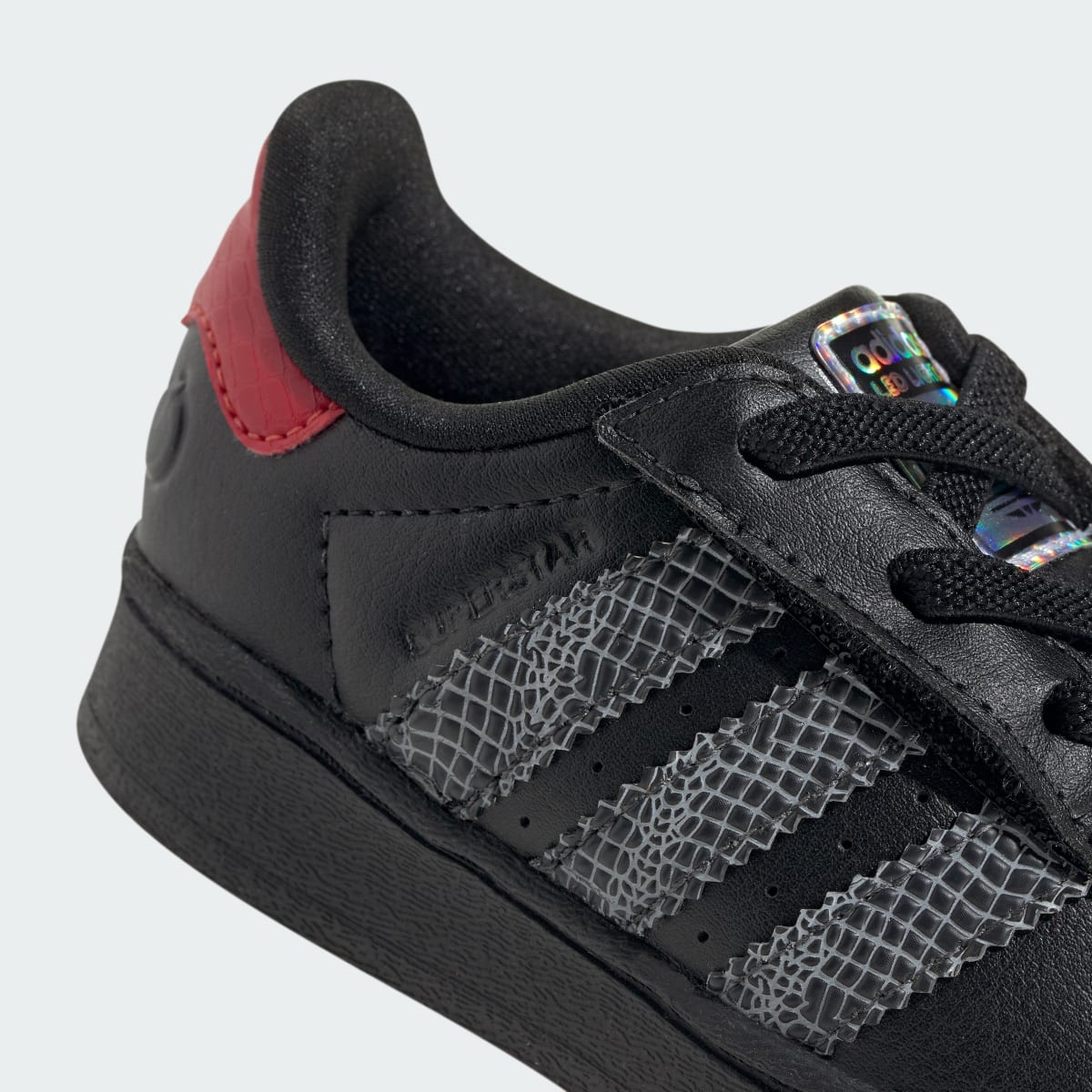 Adidas Superstar LED Lights Comfort Closure Core Black Red (TD)