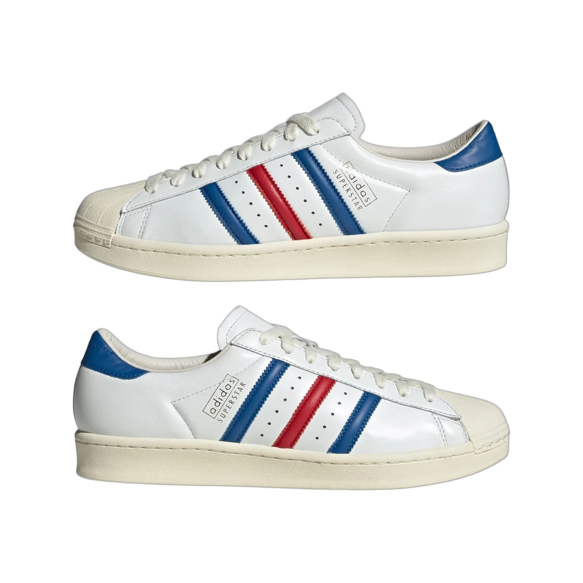 Adidas Superstar Vintage White Blue Better Scarlet Made in Germany