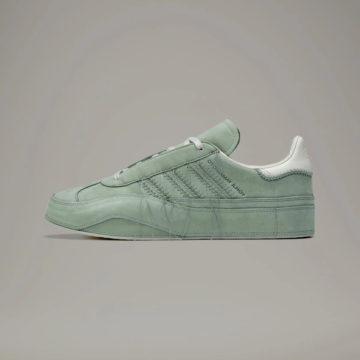Adidas Y-3 Gazelle Silver Green Off White Light Brown