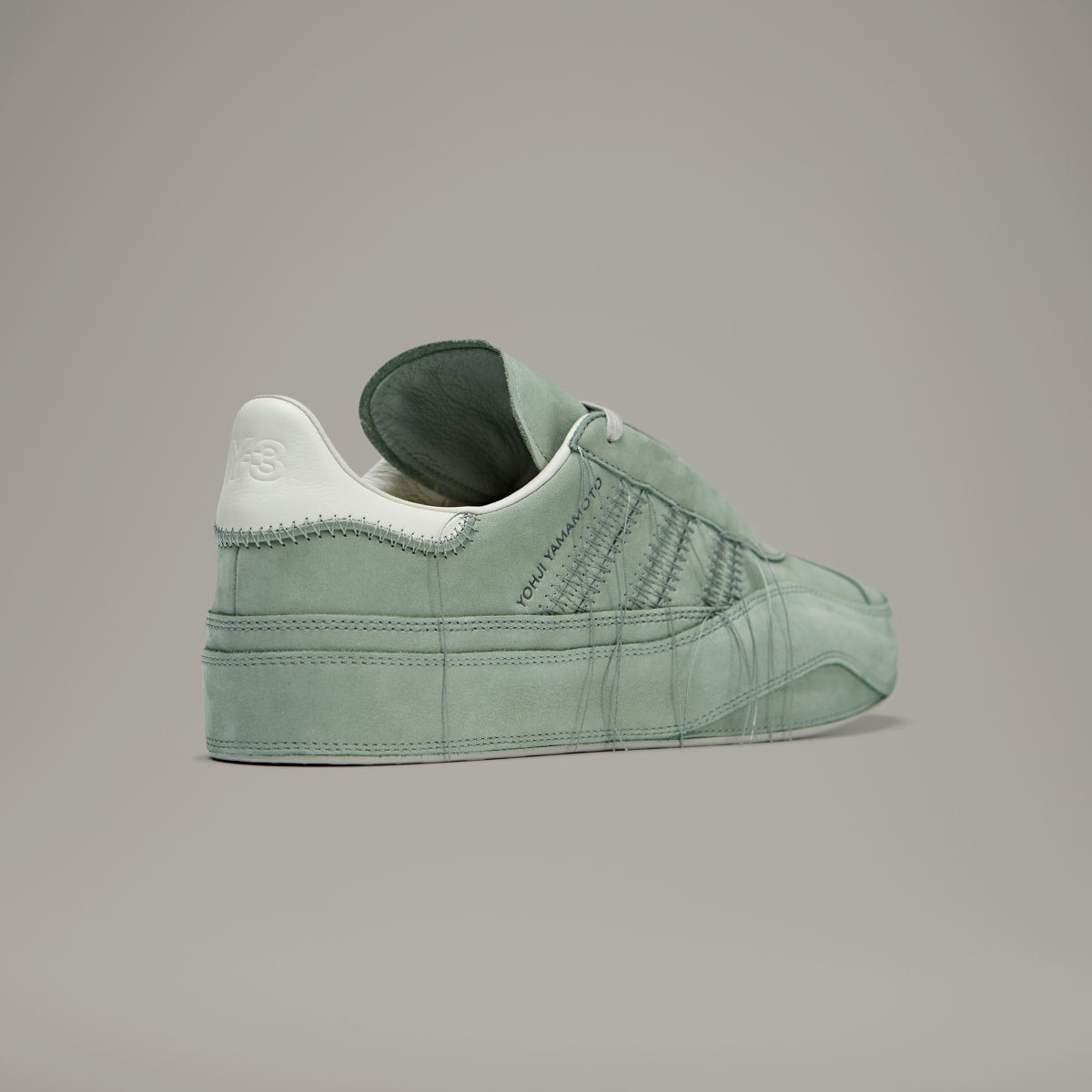 Adidas Y-3 Gazelle Silver Green Off White Light Brown
