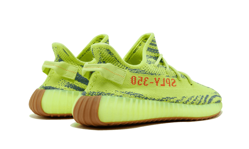 Adidas Yeezy Boost 350 V2 Semi Frozen Yellow, Semi Frozen Yellow/Raw Steel/Red (B37572)