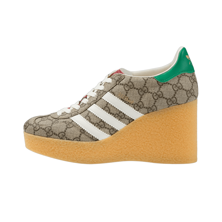 Adidas x Gucci Gazelle Wedge Beige GG Monogram, Beige Tone/Core White/Beige Tone (725655 FAAR3 9751)